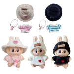 17cm Labubu Idol Doll Plush Outfit Accessories