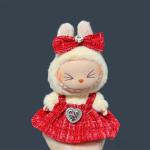 17cm Labubu Plush Doll Skirt Set for DIY