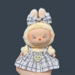 17cm Labubu Plush Doll Skirt Set for DIY