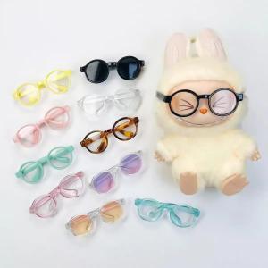 Labubu 6.5cm Clear Plastic Sunglasses for Dolls