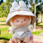 Labubu Doll Corduroy Outfit with Hat and Shoes