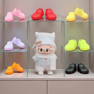 For 15/17cm Labubu Doll mini Colored Shoes boots Macaroon Sports Shoes Labubu 3.0 Dolls Toys DIY Replace decoration Accessories
