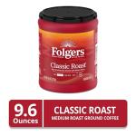 Folgers Classic Medium Roast Ground Coffee, 9.6 oz