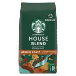 Starbucks Medium Roast House Blend Ground Coffee 12 oz
