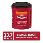 Folgers Classic Roast Ground Coffee, 33.7 oz