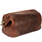 Men's Genuine Leather Dopp Kit - Rustic Brown