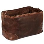 Men's Genuine Leather Dopp Kit - Rustic Brown
