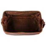 Men's Genuine Leather Dopp Kit - Rustic Brown