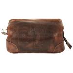 Men's Genuine Leather Dopp Kit - Rustic Brown