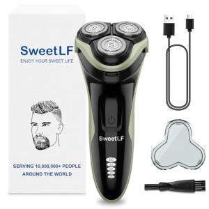 SweetLF Waterproof Electric Razor with Pop-Up Trimmer