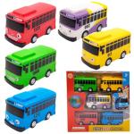 Luxury 5-Piece Friction Bus Toy Set