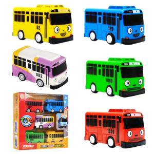 NyaSaa Pull-Back Toy School Bus Set