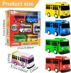 Luxury Pull-Back School Bus Toy Set - 5PCS