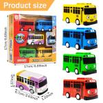 NyaSaa Pull-Back Toy School Bus Set