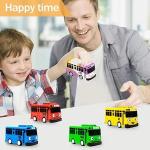 Luxury Pull-Back School Bus Toy Set - 5PCS