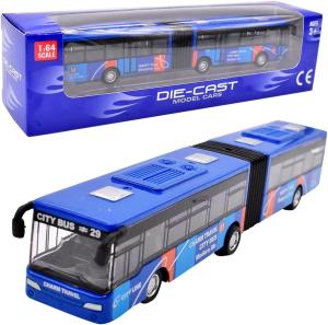 Pull-Back City Bus Toy with Lights & Sounds