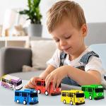 Luxury Pull-Back School Bus Toy Set - 5PCS