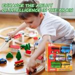 Colorful Die-Cast Toy School Bus Set 5pcs