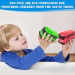 Luxury 5-Piece Friction Bus Toy Set