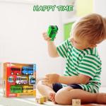 Colorful Die-Cast Toy School Bus Set 5pcs