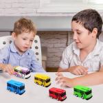 NIEEKRUN Mini Bus & Car Set for Toddlers