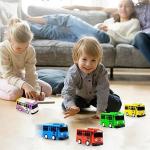 Luxury Pull-Back School Bus Toy Set - 5PCS