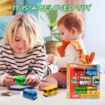 Colorful Die-Cast Toy School Bus Set 5pcs