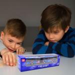 Pull-Back City Bus Toy with Lights & Sounds