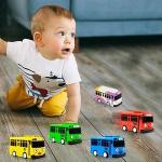 Luxury Pull-Back School Bus Toy Set - 5PCS