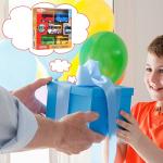 Luxury Friction-Powered Bus Toy Truck Set