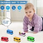 Luxury Friction-Powered Bus Toy Truck Set