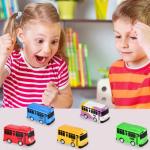 Luxury Friction-Powered Bus Toy Truck Set