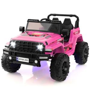 Luxury 24V Pink Electric Ride-On Car for Kids