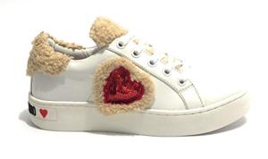 Love Moschino White Gymnastics Shoes for Girls
