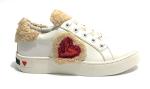 Love Moschino White Gymnastics Shoes for Girls