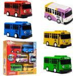 5-Piece Alloy Diecast Bus Toy Vehicle Set
