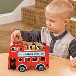 Double Decker London Bus Toy with Figurines