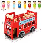 Double Decker London Bus Toy with Figurines