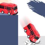 5-Piece Alloy Diecast Bus Toy Vehicle Set