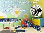 Luxury Die-Cast City Bus and Pickup Toy Set