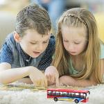 Luxury Die-Cast Pull-Back School Bus for Kids