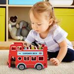 Double Decker London Bus Toy with Figurines
