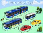 Luxury Die-Cast City Bus and Pickup Toy Set