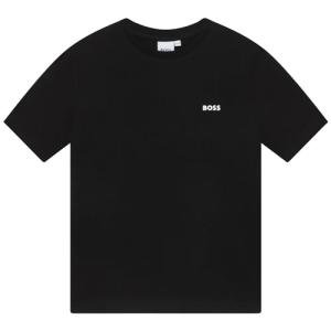BOSS Boys Black Logo T-Shirt, Age 6