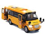 Light-Up Pull Back School Bus Toy Vehicle