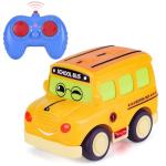 Remote Control Cartoon School Bus for Toddlers
