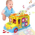 Musical Educational School Bus Toy for Toddlers