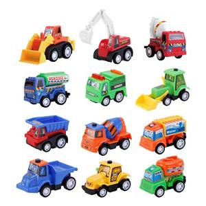 12-Piece Mini Construction Vehicle Set for Kids