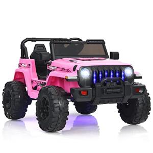 Luxury 12V Kids Electric Ride-On Truck - Pink