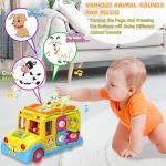 Musical Educational School Bus Toy for Toddlers